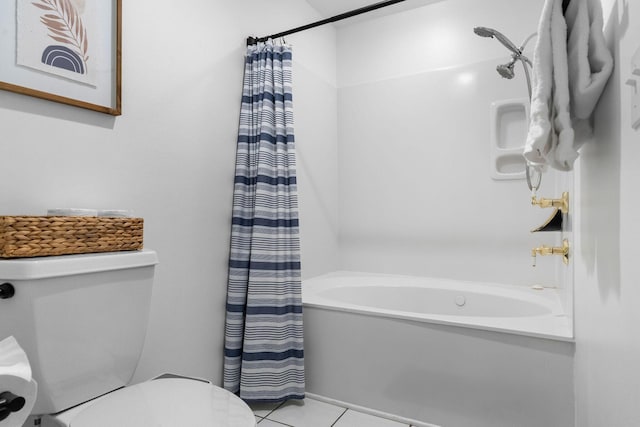77 Anglers Pointe Unit 4, Branson, MO 65616 - full bath with toilet, shower / tub combo, and tile patterned flooring