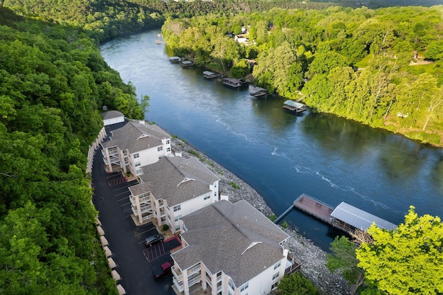 77 Anglers Pointe Unit 4, Branson, MO 65616 - drone / aerial view of a large body of water and a heavily wooded area