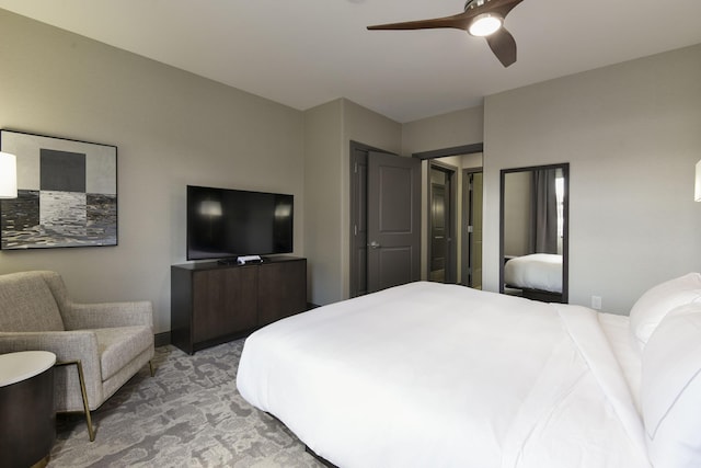 2312 Branson Landing Blvd Unit A, Branson, MO 65616 - bedroom featuring light colored carpet and a ceiling fan