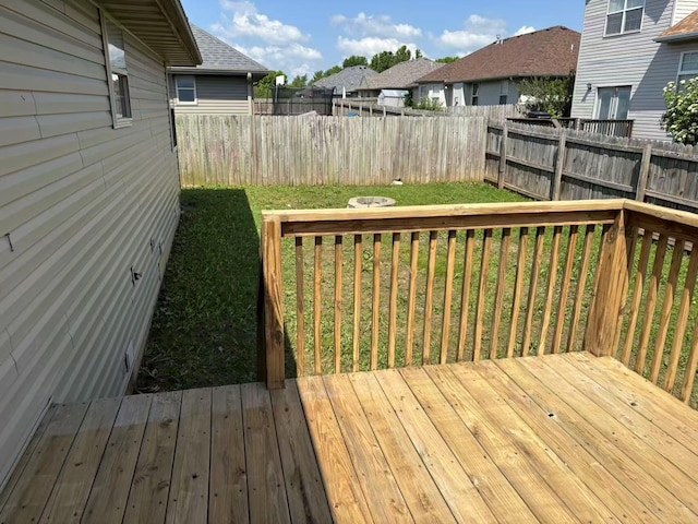 deck featuring a residential view