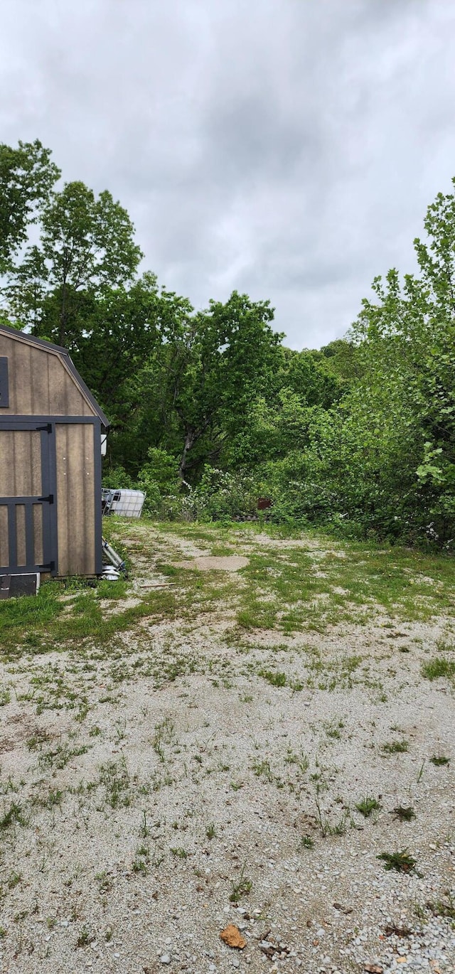 19879 Farm Rd Unit 1043, Exeter, MO 65647 - view of yard featuring a storage shed and an outdoor structure