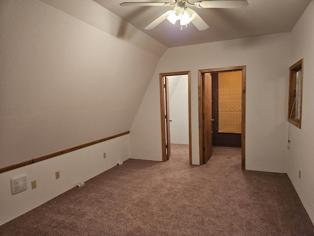 1100 County Road 8270, West Plains, MO 65775 - bonus room featuring carpet flooring, ceiling fan, and vaulted ceiling