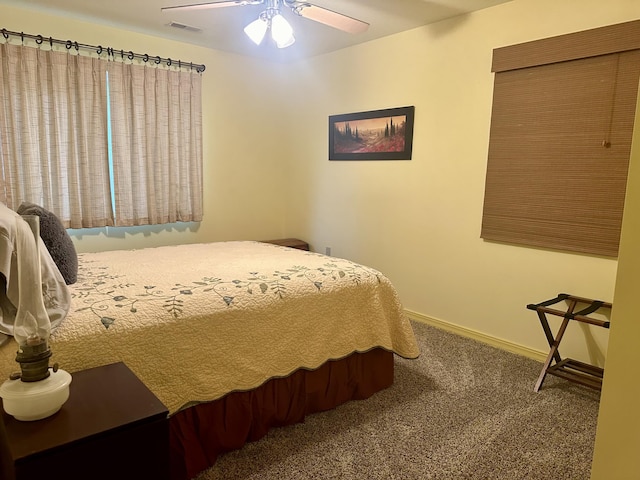 136 Riverview Dr, Mammoth Spring, AR 72554 - carpeted bedroom featuring baseboards and ceiling fan