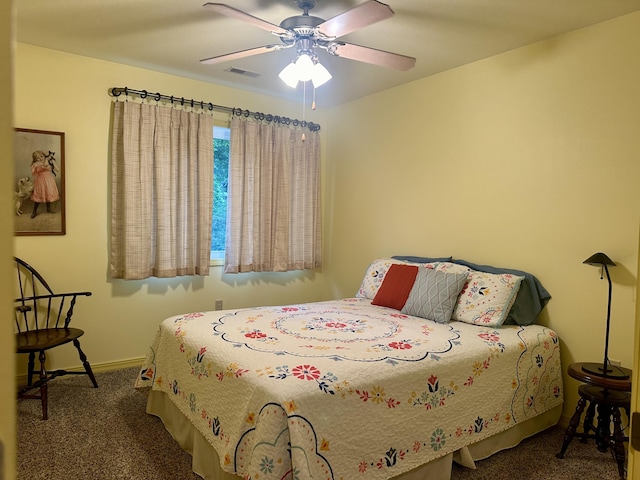 136 Riverview Dr, Mammoth Spring, AR 72554 - carpeted bedroom featuring baseboards and a ceiling fan