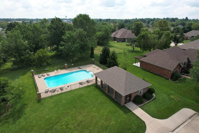 904 W Crater Cir, Nixa, MO 65714 - aerial view of a pool