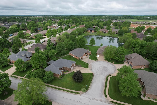904 W Crater Cir, Nixa, MO 65714 - aerial perspective of suburban area with a nearby body of water
