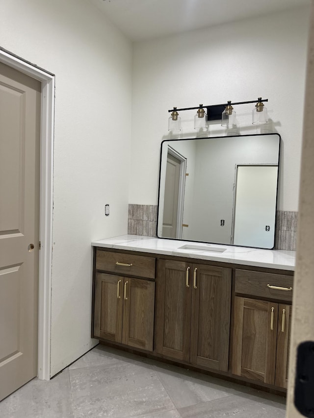 bathroom with vanity