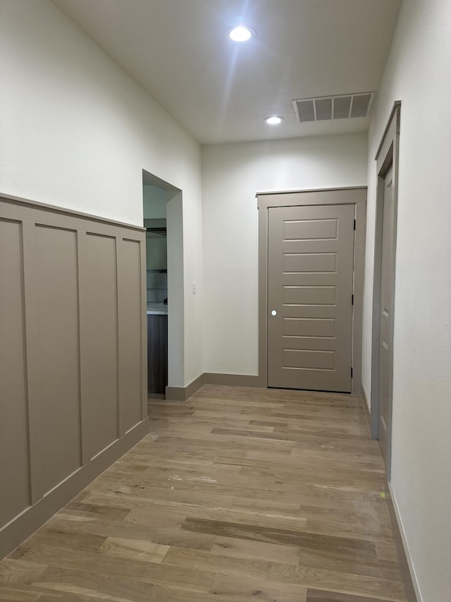1988 Morris Rd, Mountain Grove, MO 65711 - corridor with light wood-type flooring and recessed lighting