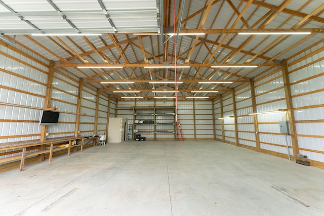 5376 S 140th Rd, Morrisville, MO 65710 - garage with metal wall