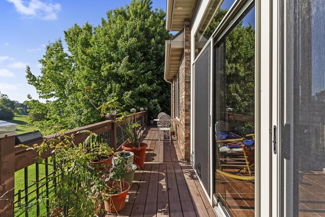 5998 S Parkhaven Ln, Springfield, MO 65810 - view of wooden terrace
