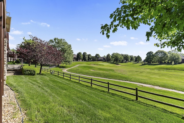 5998 S Parkhaven Ln, Springfield, MO 65810 - view of yard with view of golf course