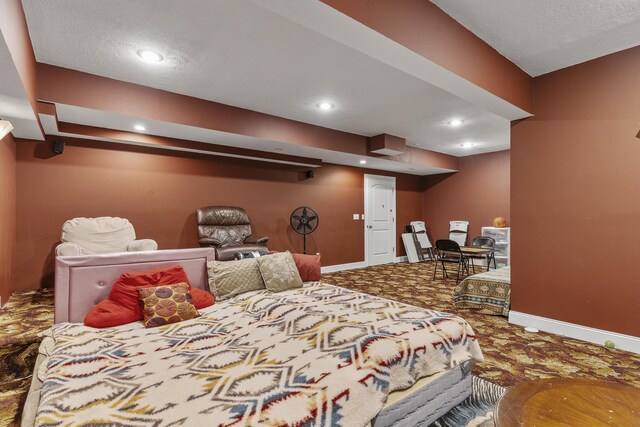 5998 S Parkhaven Ln, Springfield, MO 65810 - carpeted bedroom with baseboards and recessed lighting