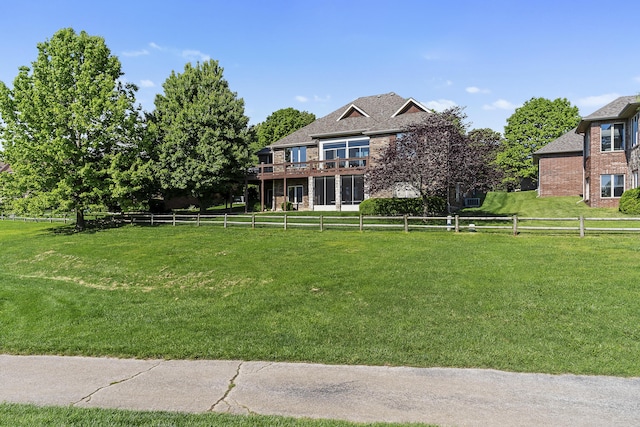 5998 S Parkhaven Ln, Springfield, MO 65810 - view of yard with a deck