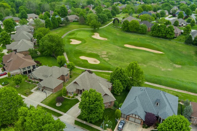 5998 S Parkhaven Ln, Springfield, MO 65810 - aerial perspective of suburban area featuring a golf course