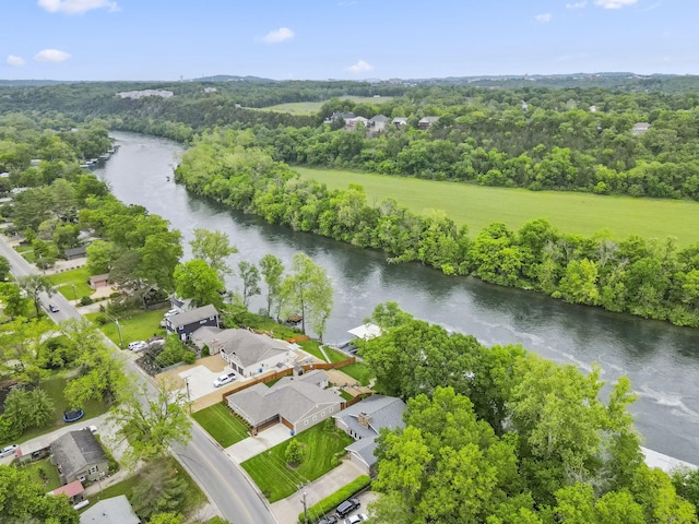 1294 Acacia Club Rd, Hollister, MO 65672 - aerial perspective of suburban area featuring a large body of water