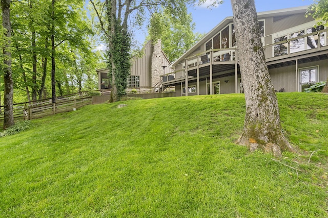 1294 Acacia Club Rd, Hollister, MO 65672 - view of yard featuring a wooden deck