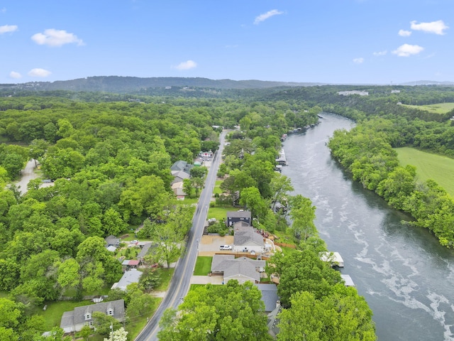 1294 Acacia Club Rd, Hollister, MO 65672 - aerial view of residential area with a nearby body of water and a heavily wooded area
