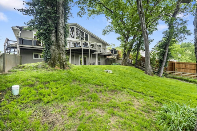 1294 Acacia Club Rd, Hollister, MO 65672 - view of yard featuring a deck