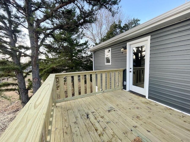 1712 S Jackson St, El Dorado Springs, MO 64744 - view of wooden deck