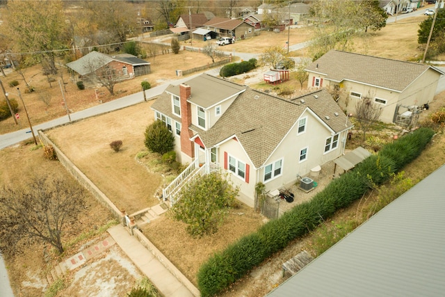 aerial view of residential area