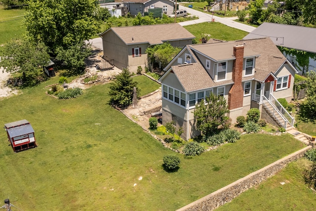 237 Jefferson St, Forsyth, MO 65653 - aerial perspective of suburban area