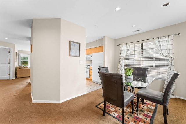 351 S Wildwood Dr Unit 3-2, Branson, MO 65616 - dining room with light carpet, recessed lighting, and baseboards