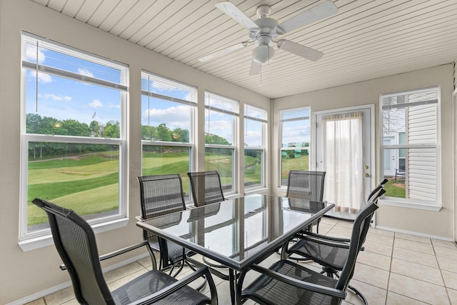 351 S Wildwood Dr Unit 3-2, Branson, MO 65616 - sunroom / solarium with a ceiling fan and outdoor dining area
