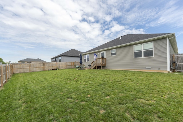 358 W Granada St, Republic, MO 65738 - back of house with a wooden deck and stairway