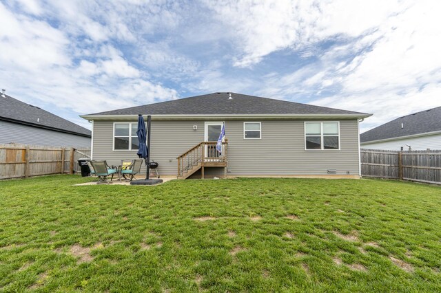 358 W Granada St, Republic, MO 65738 - rear view of house featuring a patio