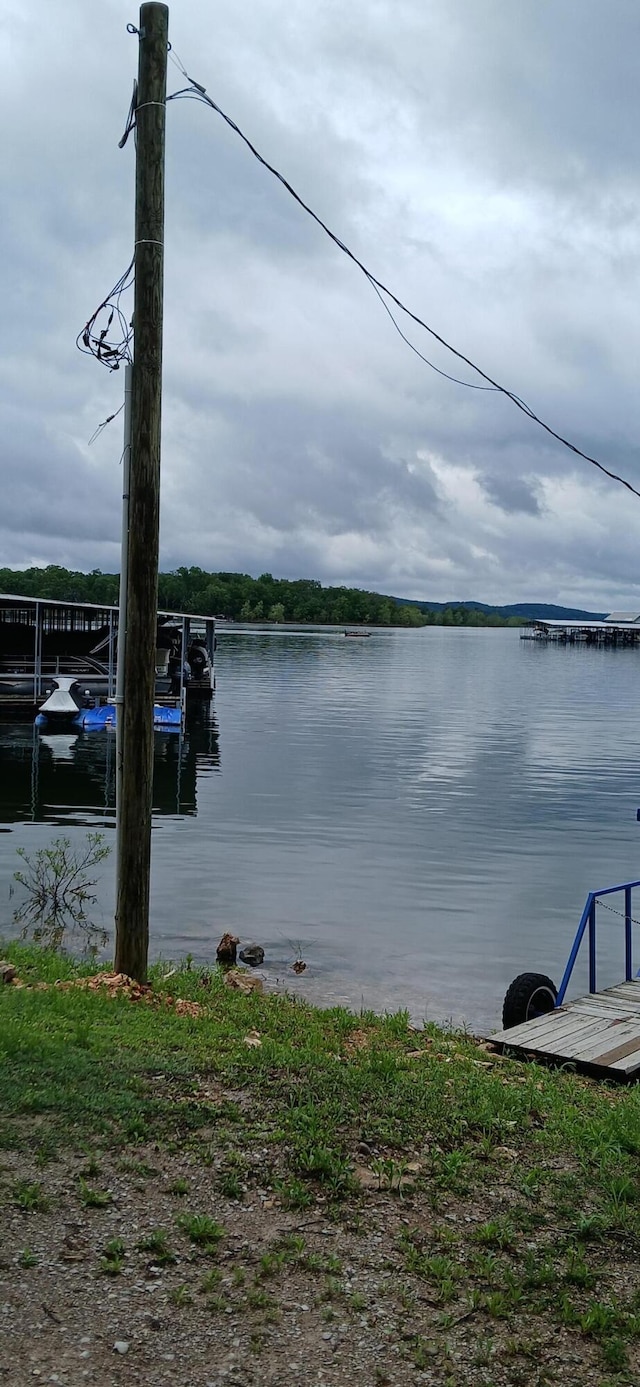 95 Starboard Dr, Kimberling City, MO 65686 - water view with a boat dock