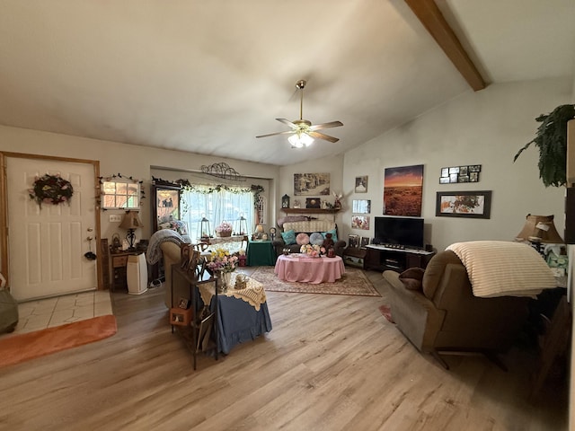 310 Mulling Dr, Highlandville, MO 65669 - living room with a ceiling fan and wood finished floors