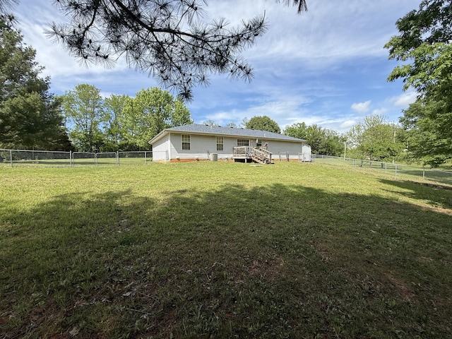 310 Mulling Dr, Highlandville, MO 65669 - view of yard featuring a wooden deck