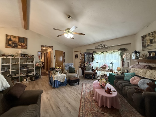 310 Mulling Dr, Highlandville, MO 65669 - living area with light wood finished floors and ceiling fan