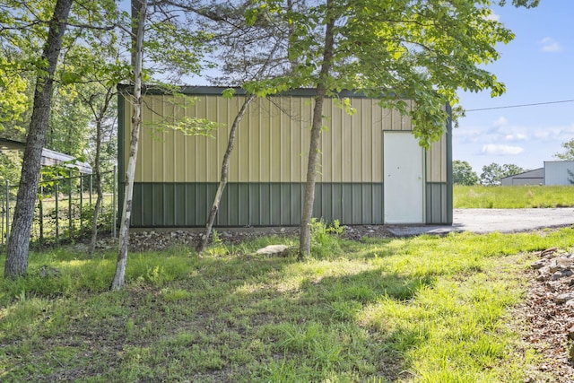 view of outbuilding with an outdoor structure