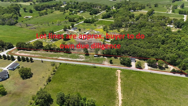 4181 S 105th Rd, Bolivar, MO 65613 - view of rural area featuring property parcel outlined