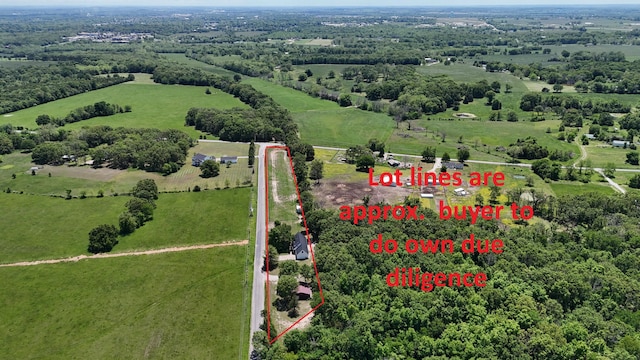 4181 S 105th Rd, Bolivar, MO 65613 - aerial view of sparsely populated area