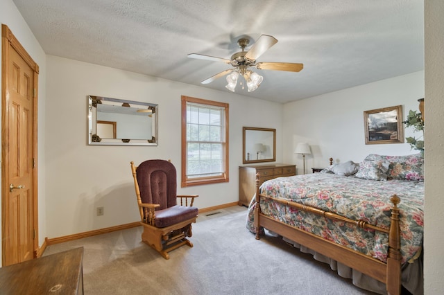 9169 W Farm Road 60, Willard, MO 65781 - bedroom with light colored carpet, baseboards, and ceiling fan