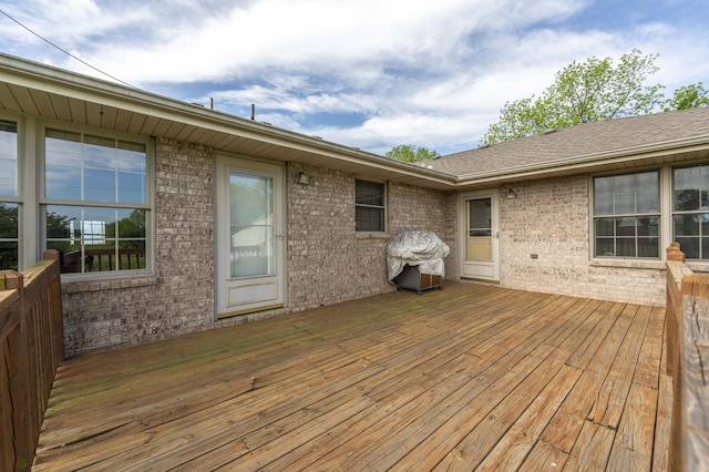 9169 W Farm Road 60, Willard, MO 65781 - wooden deck with a grill