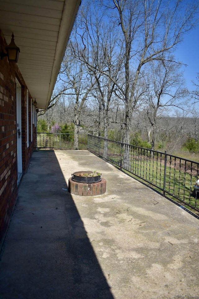 70 Dallion Ford Ln, Buffalo, MO 65622 - view of patio / terrace featuring a fire pit