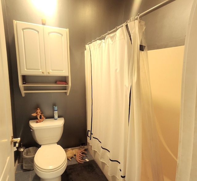 2016 Timberlake Rd, Branson, MO 65616 - bathroom featuring toilet and a shower with curtain
