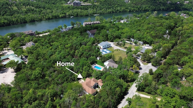 2016 Timberlake Rd, Branson, MO 65616 - view of property location with a forest and a nearby body of water