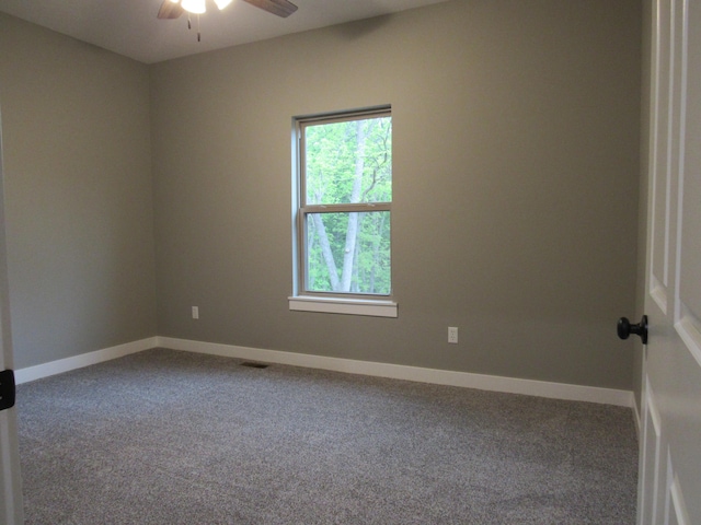748 Birdsong Ln, Marshfield, MO 65706 - unfurnished room with carpet flooring, ceiling fan, and baseboards