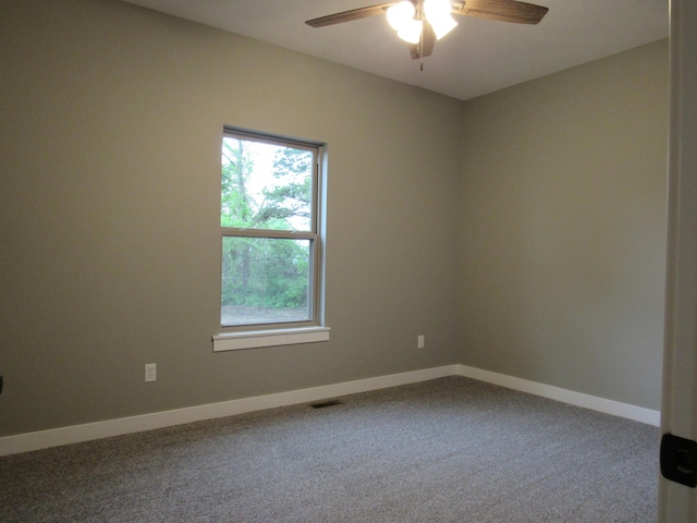 748 Birdsong Ln, Marshfield, MO 65706 - carpeted empty room with a ceiling fan and baseboards