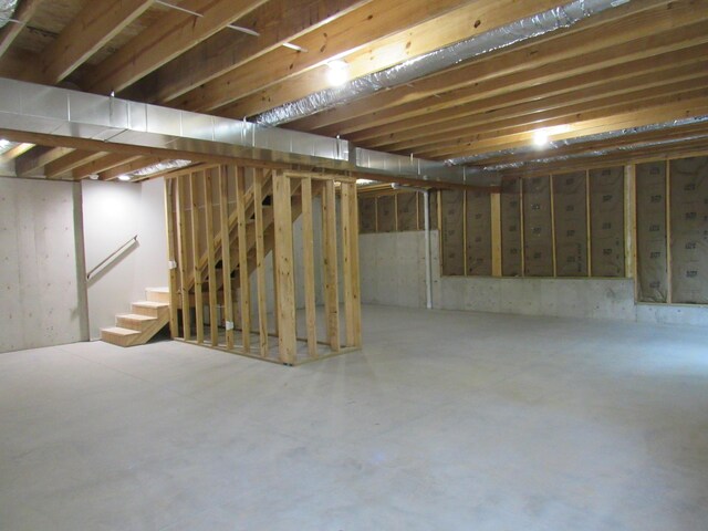 748 Birdsong Ln, Marshfield, MO 65706 - basement with stairs