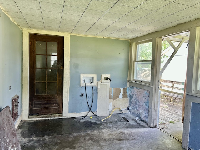 misc room featuring concrete flooring