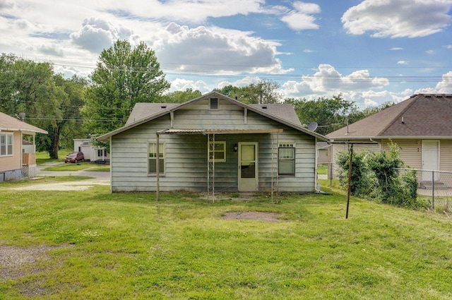 view of back of property