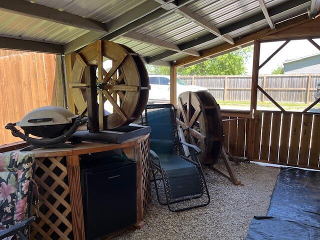 420 Maple St, Granby, MO 64844 - view of patio / terrace featuring fence
