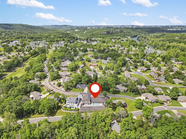 1970 Pointe Royale Dr, Branson, MO 65616 - aerial perspective of suburban area