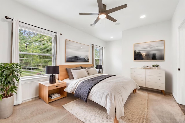 1970 Pointe Royale Dr, Branson, MO 65616 - bedroom featuring a ceiling fan and recessed lighting