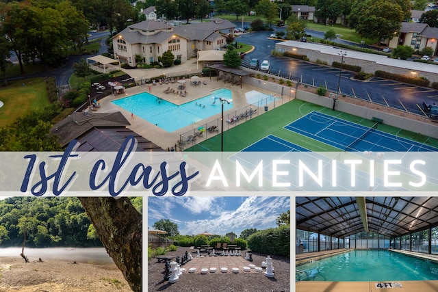 1970 Pointe Royale Dr, Branson, MO 65616 - bird's eye view of a pool area